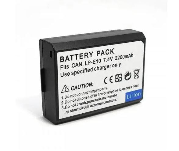 LP-E10 Compatible Battery + LCD Charger For Canon EOS 1500D 1300D 1100D Kiss X50 - Battery Mate