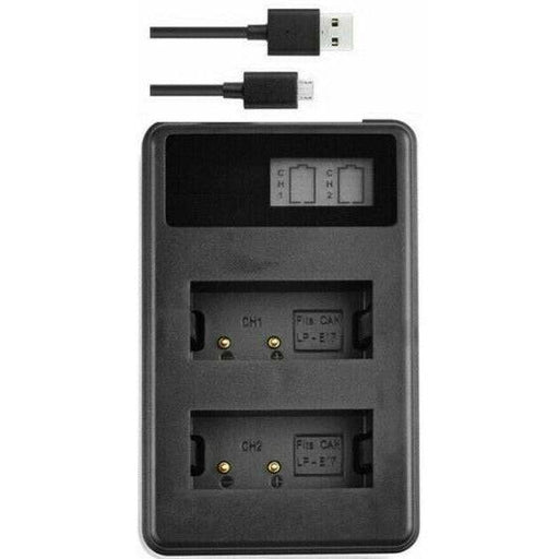 LP-E17 dual usb Charger For Canon EOS 200D M6 M3 750D 800D 760D WM - Battery Mate