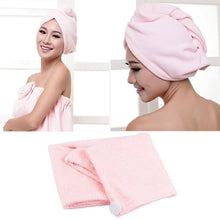 Load image into Gallery viewer, Magic Instant Dry Hair Towel Rapid Fast Drying Hair Towel Fast Absorbent Hat Cap - Battery Mate