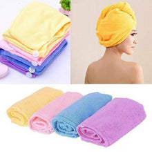 Load image into Gallery viewer, Magic Instant Dry Hair Towel Rapid Fast Drying Hair Towel Fast Absorbent Hat Cap - Battery Mate