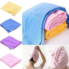 Load image into Gallery viewer, Magic Instant Dry Hair Towel Rapid Fast Drying Hair Towel Fast Absorbent Hat Cap - Battery Mate