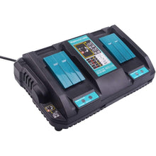 Load image into Gallery viewer, Makita 18V DC18RD Compatible Rapid Charger | Dual Port Lithium-Ion Battery Charger - Battery Mate
