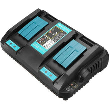 Load image into Gallery viewer, Makita 18V DC18RD Compatible Rapid Charger | Dual Port Lithium-Ion Battery Charger - Battery Mate