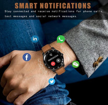 Load image into Gallery viewer, mart Watch, Full Touch Screen Smart Bracelet, Men's Smart Watch Bracelet Activity Waterproof IP67 Activity Monitor with Heart Rate and Blood Pressure, Calorie Monitor, Sports Watch (Black) - Battery Mate