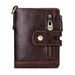 Men's RFID Blocking Wallet Leather Purse Card Slots Coins Holder Chain - Battery Mate