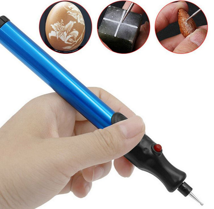 Metal Glass Ceramic Wood Tool Engraving Pen Electric Micro Engraver Diamond - Battery Mate