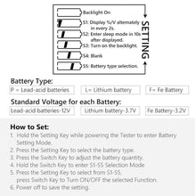 Load image into Gallery viewer, Meter LCD Car Lead-acid Monitor Voltmeter Battery Tester Capacity Indicator Bike - Battery Mate