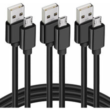 Load image into Gallery viewer, Micro USB Cable [3 PACK] 1M Fast Charging Charger Long Cord For Android Samsung Galaxy S7 S6 S5 Sony LG - Battery Mate