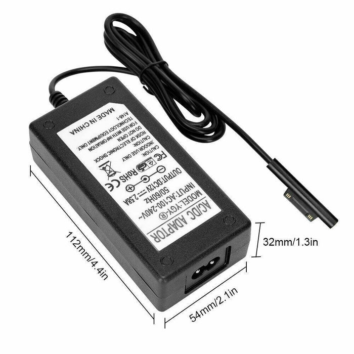 Microsoft Surface Pro 4 / 3 Compatible 1625 Power Adapter Charger 36W 12V - Battery Mate