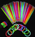 Mixed Colour Glow Sticks Bracelets Party Glow In the Dark Glowsticks - Battery Mate