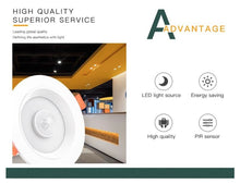 Load image into Gallery viewer, Motion Sensor LED Downlights Recessed 10W 85-265V LED Auto Lamp Smart LED Downlight Corridor Indoor Lighting - Battery Mate