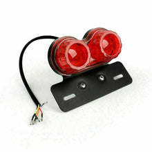 Load image into Gallery viewer, Motorcycle Led Rear Tail Light Brake Indicator Light Number Plate 12V Red T7 - Battery Mate