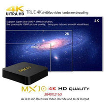 Load image into Gallery viewer, MX10 Android 9.1 Smart TV BOX 4GB+32GB Quad-core 4Ki Player AU - Battery Mate