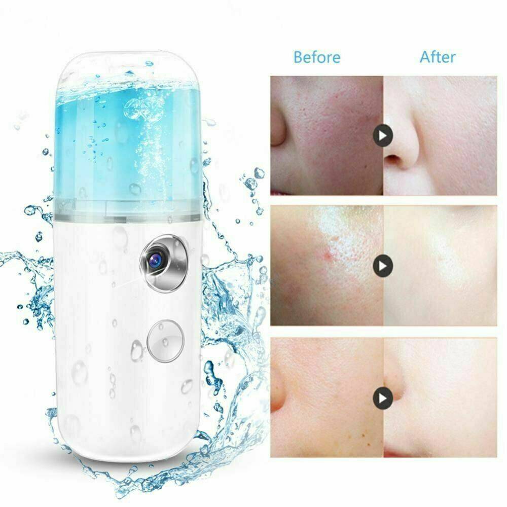 Nano Facial for Mister Mist Spray Atomization Face Moisturizing Steamer Office - Battery Mate
