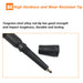 New Hiking Trekking Poles Walking Stick Adjustable Camping Black Lightweight - Battery Mate