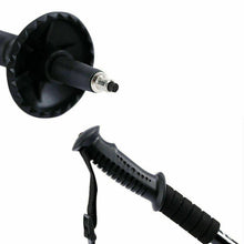 Load image into Gallery viewer, New Hiking Trekking Poles Walking Stick Adjustable Camping Black Lightweight - Battery Mate