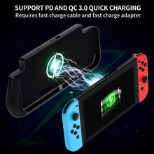 Load image into Gallery viewer, Nintendo Switch Battery Case and Power Bank – 10000mAh (Black) - Battery Mate
