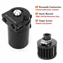 Load image into Gallery viewer, Oil Catch Can Breather Universal Baffled Diesel Reservoir Tank Petrol Filter Kit - Battery Mate