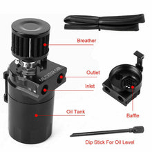 Load image into Gallery viewer, Oil Catch Can Breather Universal Baffled Diesel Reservoir Tank Petrol Filter Kit - Battery Mate