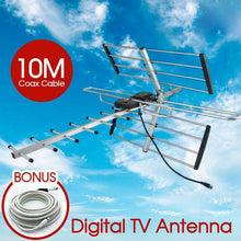 Load image into Gallery viewer, Outdoor Digital TV Antenna Aerial UHF VHF FM AUSTRALIAN Signal Amplifier Booster - Battery Mate