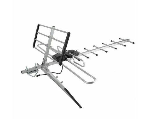 Outdoor Digital TV Antenna Aerial UHF VHF FM AUSTRALIAN Signal Amplifier Booster - Battery Mate