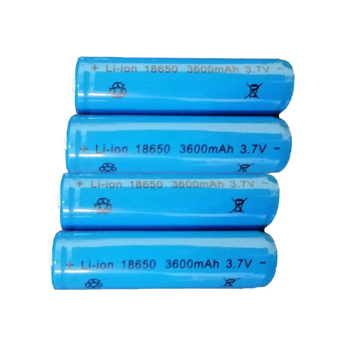 (4 Pack)18650 3.7V 1300mAh High Output Li-ion Rechargeable Battery