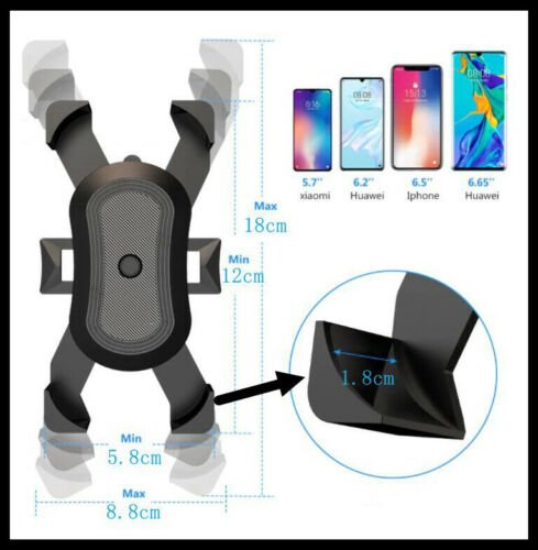 Phone Holder 360° Bike Handlebar Mount Rotation for Motorcycle Bicycle MTB Pram - Battery Mate