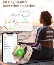 Load image into Gallery viewer, Pink Smart Watch for Women Men Bluetooth Call Voice/Dial, 1.7'' DIY Full Touch Screen Fitness Tracker with Heart Rate Sleep Monitor Pedometer Message Reminder 5ATM Waterproof Smartwatch for Android iOS - Battery Mate
