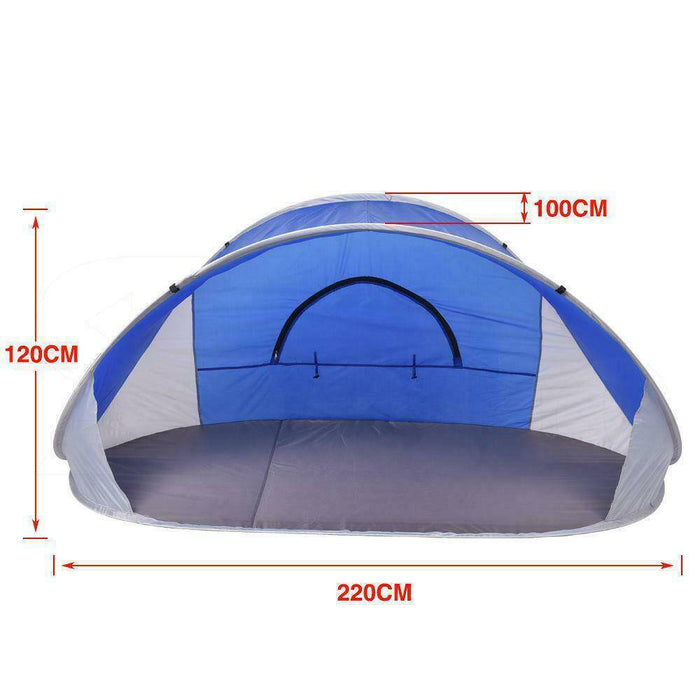 Pop Up Tent Camping Beach Tents 4 Person Portable Hiking Shade Shelter - Battery Mate