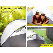 Load image into Gallery viewer, Pop Up Tent Camping Beach Tents 4 Person Portable Hiking Shade Shelter - Battery Mate