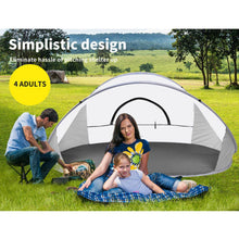 Load image into Gallery viewer, Pop Up Tent Camping Beach Tents 4 Person Portable Hiking Shade Shelter - Battery Mate