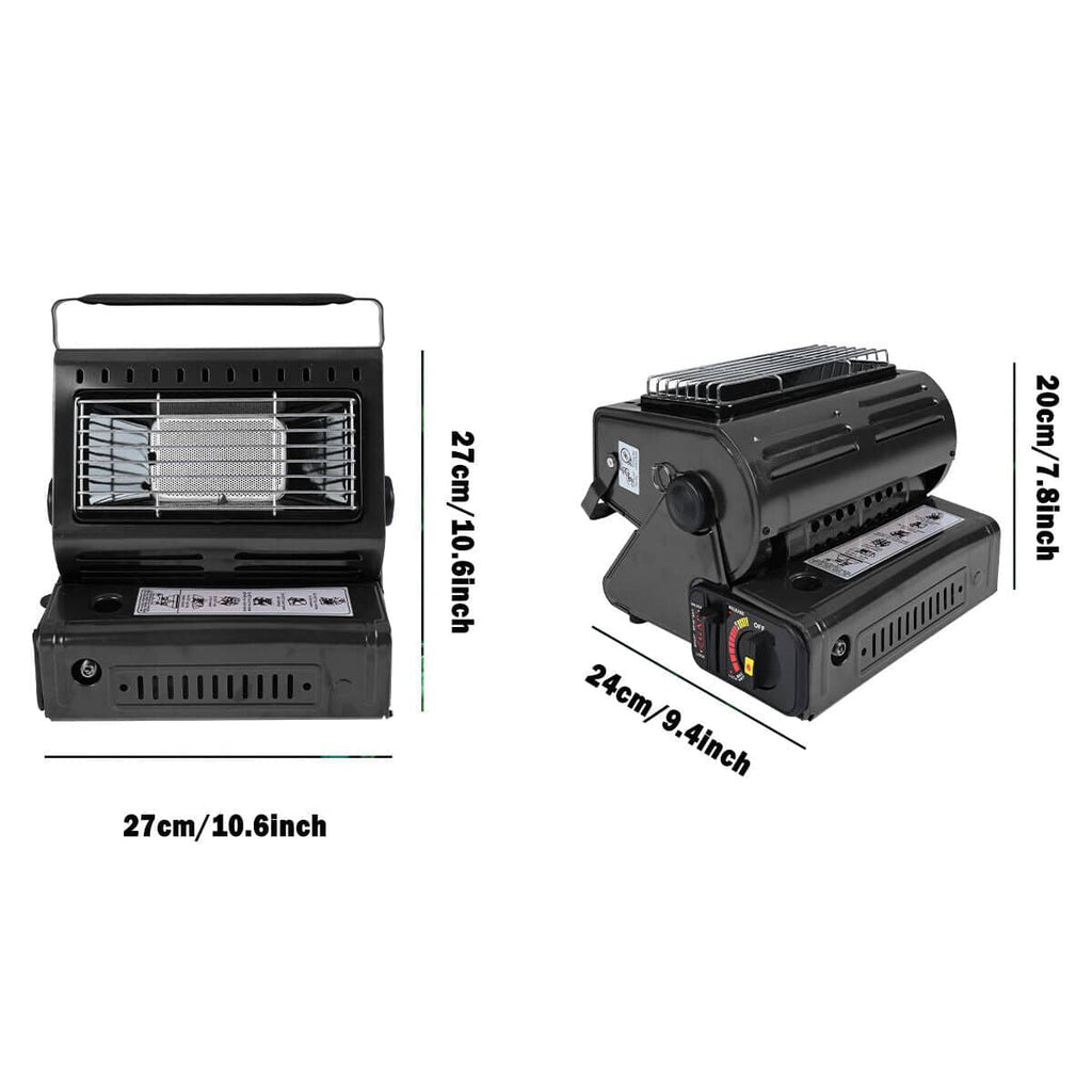 Portable Butane Gas Heater Camping Camp Tent Outdoor Hiking Camper Survival - Battery Mate