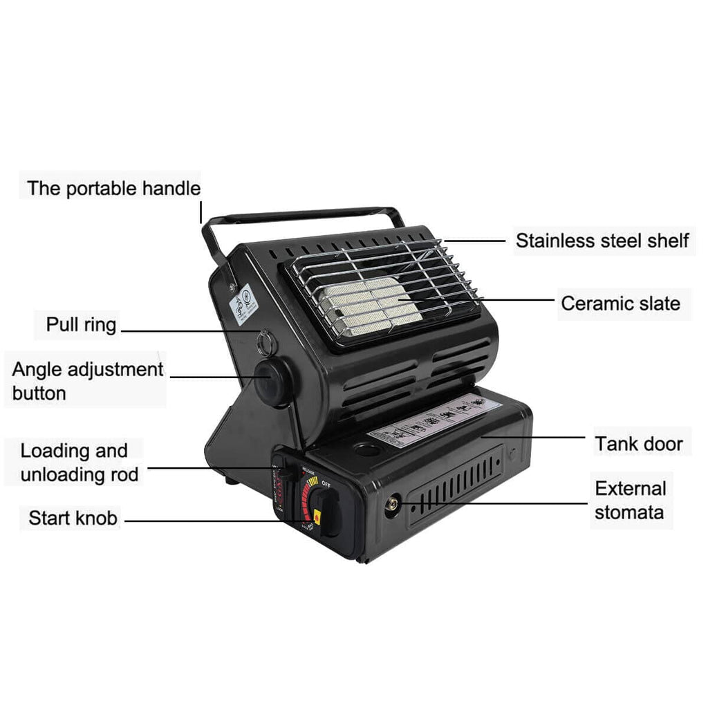 Portable Butane Gas Heater Camping Camp Tent Outdoor Hiking Camper Survival - Battery Mate