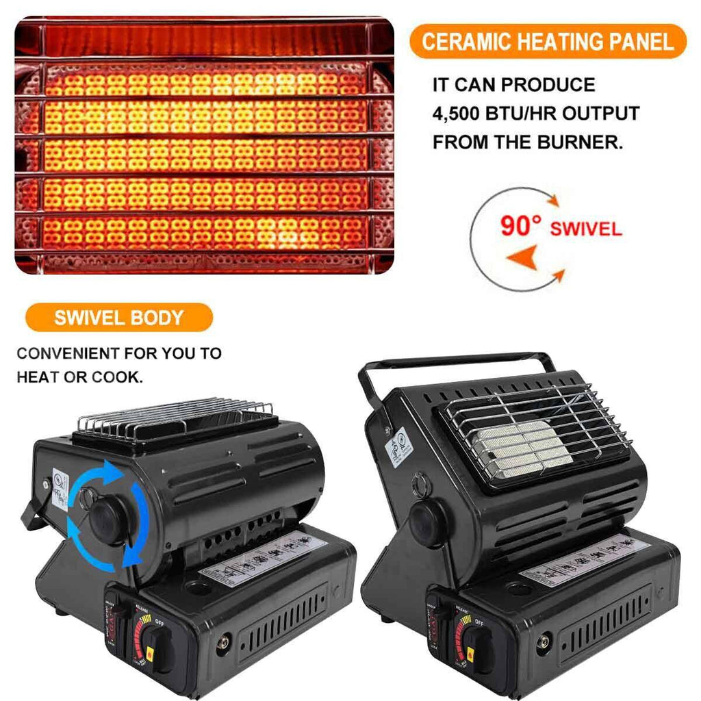 Portable Butane Gas Heater Camping Camp Tent Outdoor Hiking Camper Survival - Battery Mate