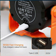 Load image into Gallery viewer, Portable Camping Fan LED Light Rechargeable Outdoor Tent Lantern w/ Hook Remote - Battery Mate