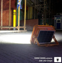 Load image into Gallery viewer, Portable Led Work Solar Light IP66 with Stepless Brightness Job Site Battery Rec - Battery Mate