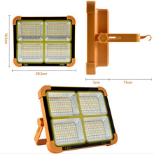 Load image into Gallery viewer, Portable Led Work Solar Light IP66 with Stepless Brightness Job Site Battery Rec - Battery Mate