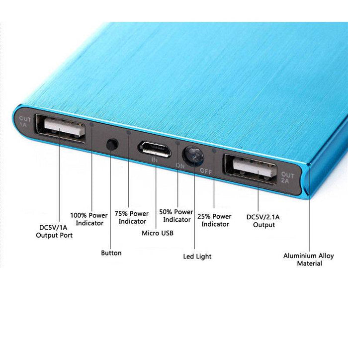 Portable Power Bank USB Battery Charger For iPhone Mobile Powerbank 10.000mAh - Battery Mate