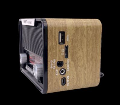 Portable Retro Radio AM FM SW Bluetooth Speaker TF Card Slot Rechargeable - Battery Mate