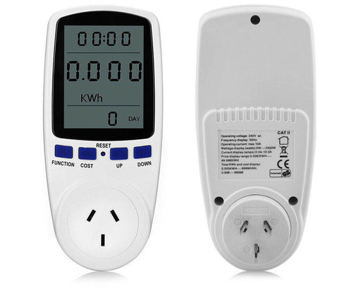 Power Energy Consumption Watt Meter Electricity Usage Monitor Equipment 240V - Battery Mate