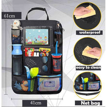 Load image into Gallery viewer, Premium Car Seat Back Organiser Multi Pocket Storage Bag Organizer Holder Travel - Battery Mate