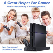 Load image into Gallery viewer, PS4 Stand Dock Controller Charger Cooling Fan Hub USB For Playstation 4 PS4 Slim - Battery Mate