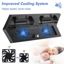 Load image into Gallery viewer, PS4 Stand Dock Controller Charger Cooling Fan Hub USB For Playstation 4 PS4 Slim - Battery Mate