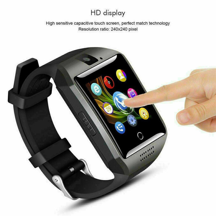 Q18 Smart Watch Bluetooth Smartwatch Compatible with All Mobile Phones for Boys - Battery Mate