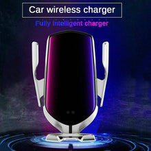 Load image into Gallery viewer, Qi Wireless Charger Car Mount Phone Holder Rack Automatic Clamping Smart Sensor - Battery Mate
