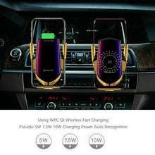Load image into Gallery viewer, Qi Wireless Charger Car Mount Phone Holder Rack Automatic Clamping Smart Sensor - Battery Mate