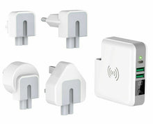 Load image into Gallery viewer, Qi Wireless Travel Adaptor Charger 6700Mah Power Bank Universal Au Eu Uk Us - Battery Mate
