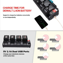 Load image into Gallery viewer, Rapid 4 Port Charger for Milwaukee 18V Battery M18 Charger【Fireproof material】 - Battery Mate