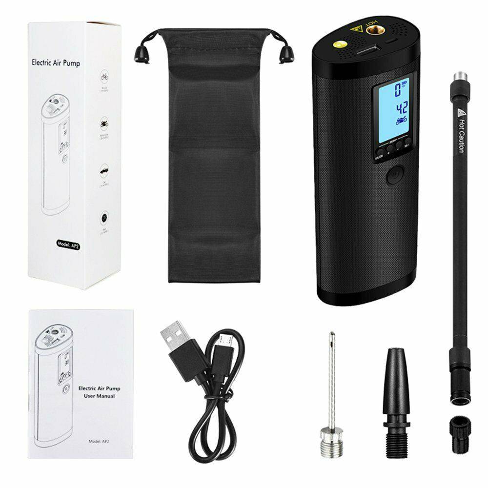 Rechargeable Electric Air Compressor Car Bicycle Inflator Tire Pump Portable - Battery Mate