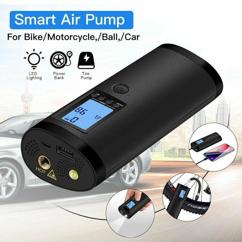 Rechargeable Electric Air Compressor Car Bicycle Inflator Tire Pump Portable - Battery Mate